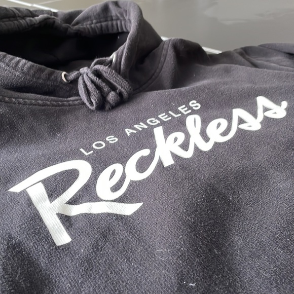 Black Young and Reckless “Los Angeles Reckless” hoodie | Black Reckless Hoodie - Picture 2 of 6